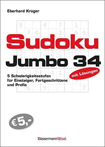 Sudokujumbo 34: 5 Schwierigkeitsstufen - für Einsteiger, Fortgeschrittene und Profis