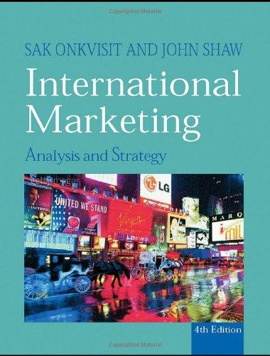 International Marketing: Analysis and Strategy