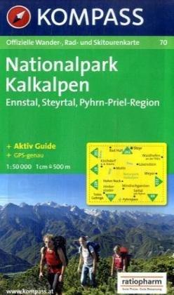 Nationalpark Kalkalpen: 1 : 50 000. Ennsthal, Steyrtal, Pyhrn-Priel-Region. Offizielle Wander-, Bike- und Skitourenkarte. GPS-genau