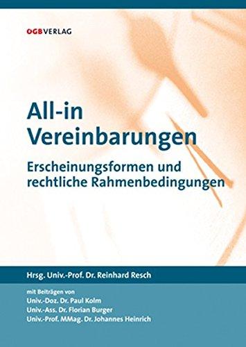 All-in-Vereinbarungen: Erscheinungsformen und rechtliche Rahmenbedingungen (Schriften zum Arbeitsrecht und Sozialrecht)