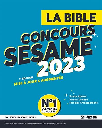 Concours Sésame 2023 : la bible