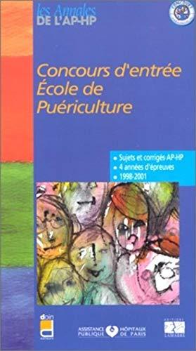 Concours d'entrée, école de puériculture : épreuves de sélection, 1998-2001