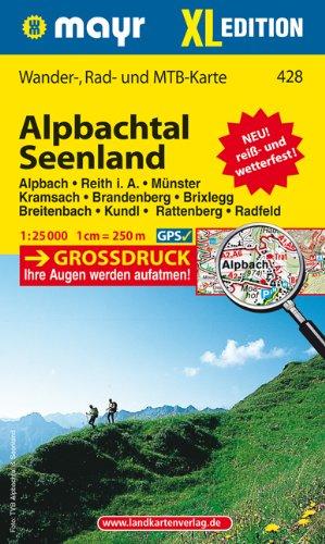 Alpbachtal - Seenland XL: Wander-, Rad- und Mountainbikekarte. GPS-genau. 1:25000 (Mayr Wanderkarten)