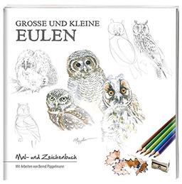 Große und kleine Eulen: Mal- und Zeichenbuch