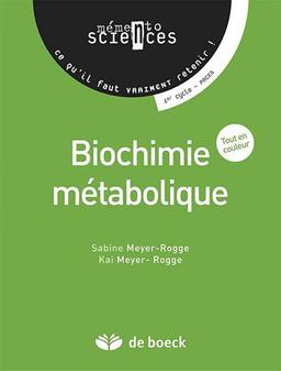 Biochimie métabolique : 1er cycle, PACES