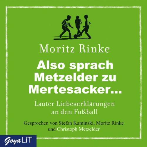 Also sprach Metzelder zu Mertesacker. Lauter Liebeserklärungen an den Fußball