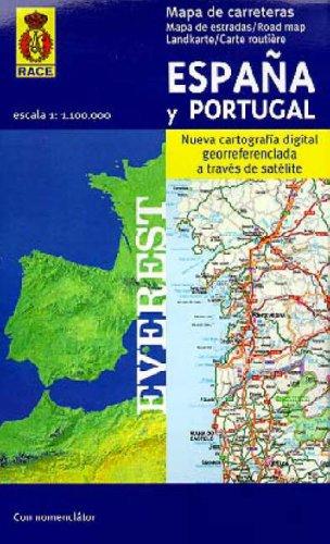 Mapa de carreteras de España y Portugal. 1:1.100.000: Nueva cartografía digital georreferenciada a través de satélite. (Mapas de carreteras)