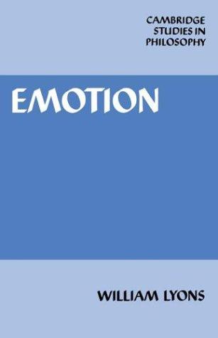 Emotion (Cambridge Studies in Philosophy)