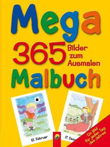 Megamalbuch gelb: 365 Bilder zum Ausmalen