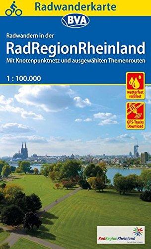 Radwanderkarte BVA Radwandern in der RadRegionRheinland 1:100.000, reiß- und wetterfest, GPS-Tracks Download (Radreisekarte 1:100.000)