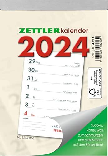 Wochenabreißkalender 2024 10,5x14,6