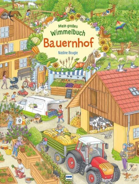 Mein großes Wimmelbuch Bauernhof: Pappbilderbuch für Kinder ab 3 Jahren