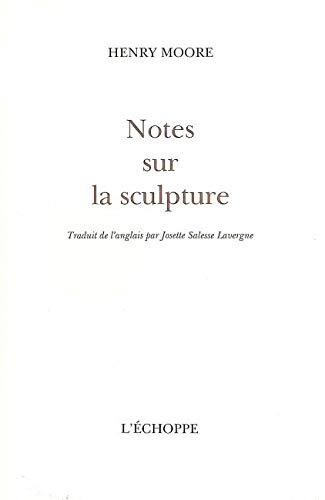 Notes sur la sculpture