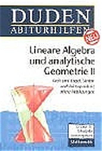 Duden Abiturhilfen, Lineare Algebra und analytische Geometrie, Leistungskurs