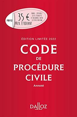 Code de procédure civile 2022, annoté