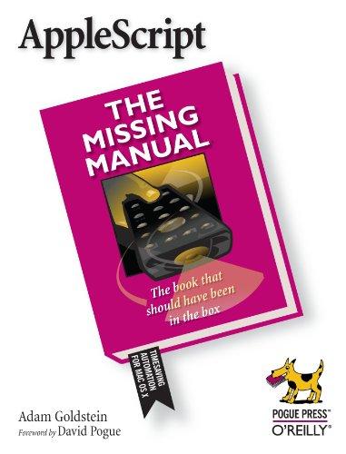 AppleScript: The Missing Manual (Missing Manuals)