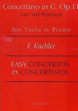 Concertino in G, Op. 11. Easy Concertos und Concertinos for Viola & Piano: Easy Concertos and Concertinos Series for Viola and Piano