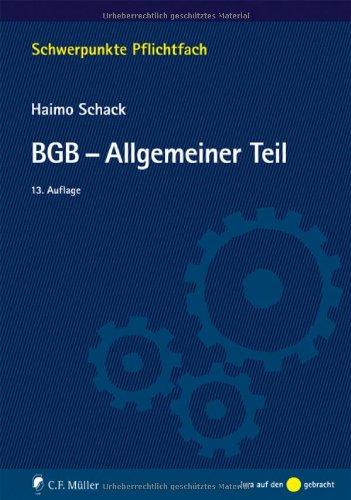 BGB-Allgemeiner Teil