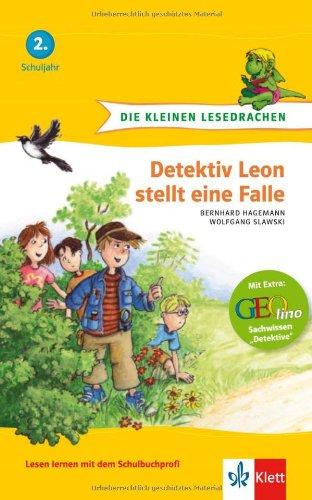 Die kleinen Lesedrachen, Detektiv Leon stellt eine Falle, 2. Lesestufe, ab 2. Klasse für Erstleser