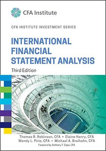 International Financial Statement Analysis (The CFA Institute Series)