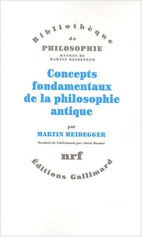 Concepts fondamentaux de la philosophie antique