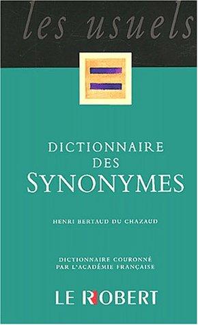 Dictionnaire des synonymes