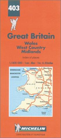 Michelin Karten, Bl.503 : Wales, England Süd-West, Midlands: Wales-West Country-Midlands (Michelin Maps)