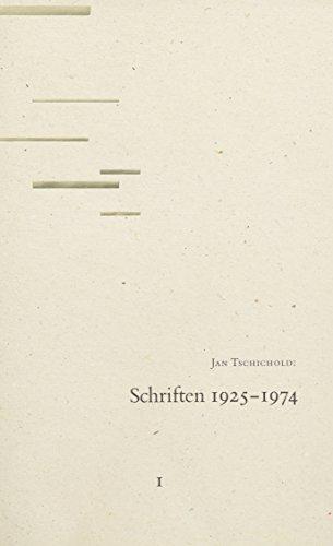 Schriften 1925-1974, 2 Bde., Bd.1, Schriften 1925-1946