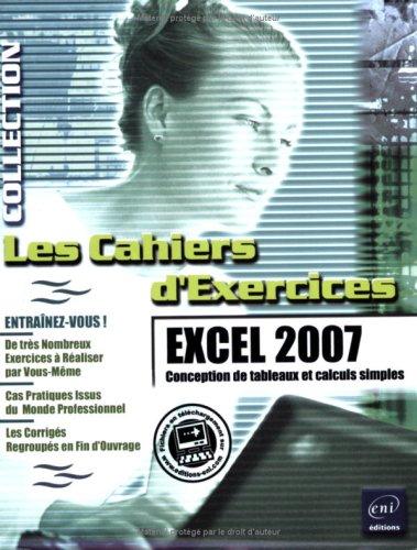 Excel 2007 : conception de tableaux et calculs simples