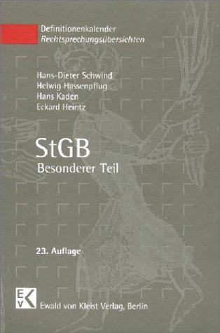 StGB. Besonderer Teil