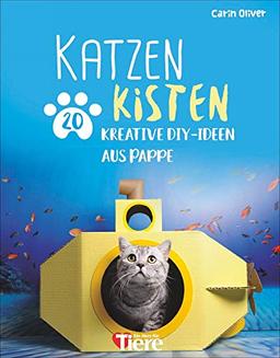 Katzenkisten. 20 kreative DIY-Ideen aus Pappe. Kreative Behausungen aus Pappkartons für Katzenfans und ihre Stubentiger schnell und einfach selbst gebastelt.