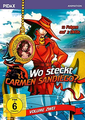 Wo steckt Carmen Sandiego?, Vol. 2 / Weitere 13 Folgen der preisgekrönten Zeichentrickserie zum Mitraten (Pidax Animation) [2 DVDs]