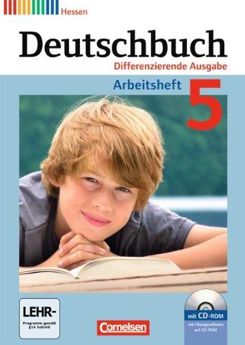 Deutschbuch - Differenzierende Ausgabe Hessen: 5. Schuljahr - Arbeitsheft mit Lösungen und Übungs-CD-ROM