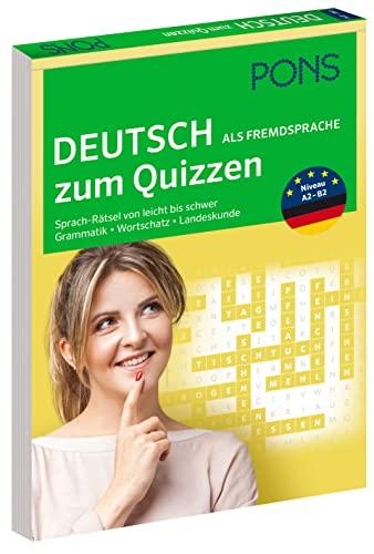 PONS Deutsch als Fremdsprache zum Quizzen: Sprach-Rätsel von leicht bis schwer zu Grammatik, Wortschatz und Landeskunde: Wie gut ist Ihr Deutsch? ... Wortschatz und Landeskunde (PONS zum Quizzen)