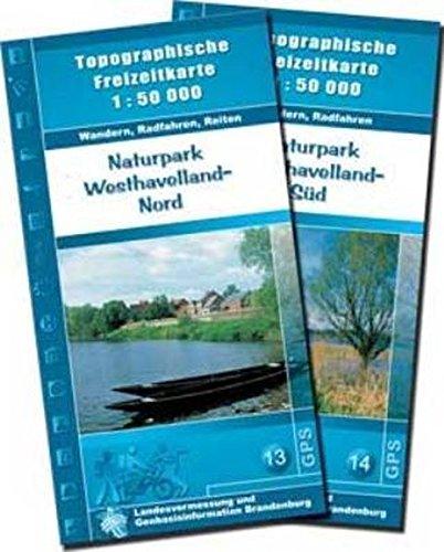 Naturpark Westhavelland Süd: Topographische Freizeitkarte 1:50000 (Topographische Freizeitkarten 1:50000, Land  Brandenburg)