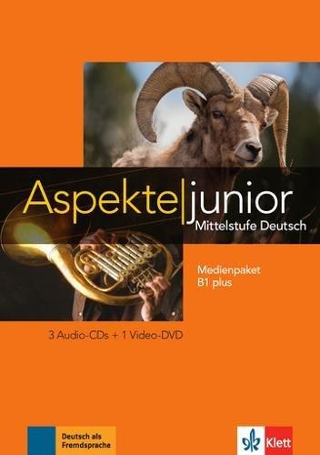 Aspekte junior B1 plus: Mittelstufe Deutsch. Medienpaket (3 Audio-CDs + Video-DVD) (Aspekte junior / Mittelstufe Deutsch)