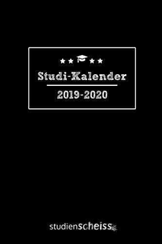 Studi-Kalender 2019 - 2020: Studienplaner, Terminkalender und Semesterübersicht von September 2019 bis Oktober 2020 (300 Seiten Semesterkalender und Organizer für Studenten, schwarz)