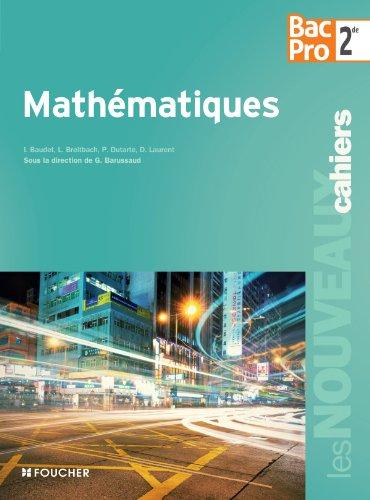 Mathématiques bac pro 2de