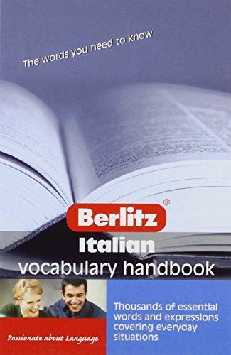 Italian Vocabulary Handbook (Berlitz Guides)