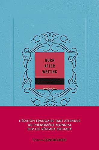 Burn after writing (couverture bleue)