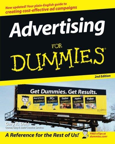 Advertising For Dummies (For Dummies (Lifestyles Paperback))