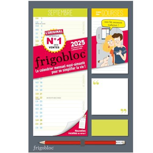 Frigobloc Mensuel compact 2025 : Calendrier d'organisation familiale / mois : (de sept. 2024 à déc. 2025)