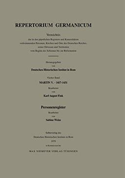 Personenregister (Repertorium Germanicum. Martin V. (1417-1431))