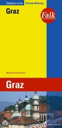 Falk Cityplan Extra Standardfaltung International Graz mit Straßenverzeichnis