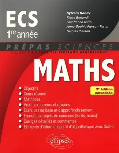 Maths ECS 1re année