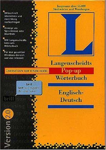 Pop-up-Wörterbuch Englisch/Deutsch