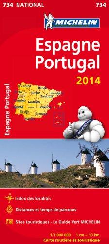 Carte Espagne, Portugal 2014 Michelin