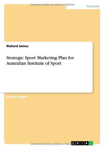 Strategic Sport Marketing Plan for Australian Institute of Sport