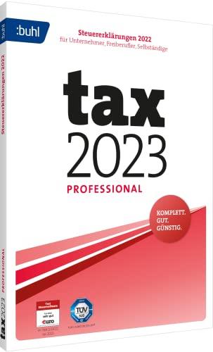 Tax 2023 Professional (für Steuerjahr 2022, Standard Verpackung): Steuererklärungen 2022 für Unternehmer, Freiberufler, Selbständige (Buhl Finance)