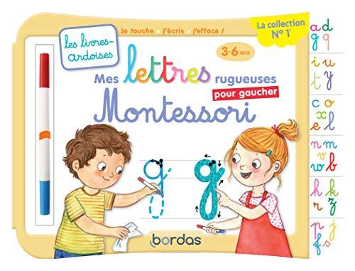 Mes lettres rugueuses Montessori pour gaucher : 3-6 ans